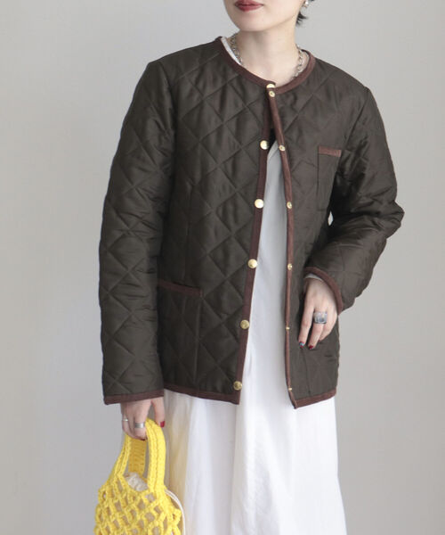 「Traditional Weatherwear」 ノーカラージャケット 34 ブラック レディース_画像6