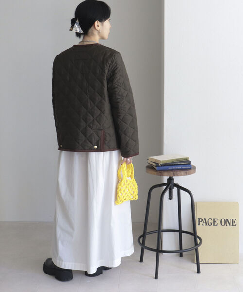 「Traditional Weatherwear」 ノーカラージャケット 34 ブラック レディース_画像7