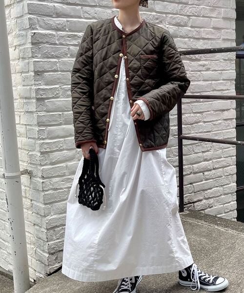 「Traditional Weatherwear」 ノーカラージャケット 34 ブラック レディース_画像9