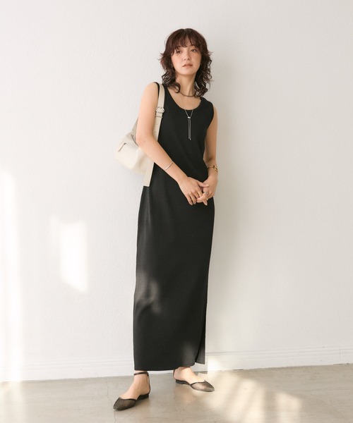 「RIVE DROITE」 ノースリーブワンピース FREE ブラウン レディースの画像3