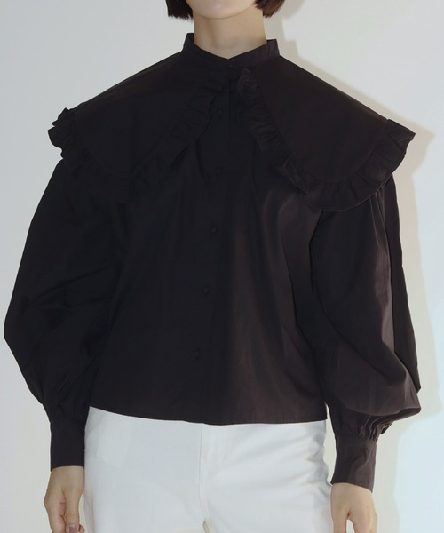 perna ジャガードボリュームブラウス ブラック　ペルナ PERNA（ペルナ）の「ジャガードミニバッグ（トートバッグ）」 - WEAR