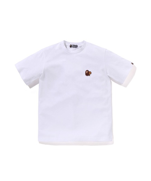 A BATHING APE キッズ Tシャツ ホワイト A BATHING APE（アベイシングエイプ） tシャツ APE ＆ MILO ONE POINT