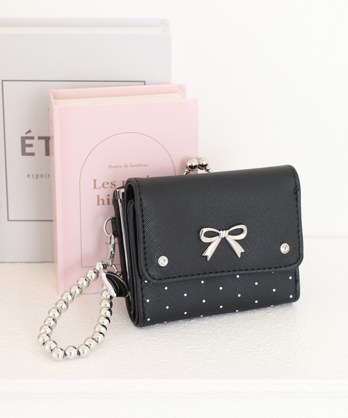 agnes b.（アニエスベー） ミニ 財布 レザー 三つ折りウォレット ”ava