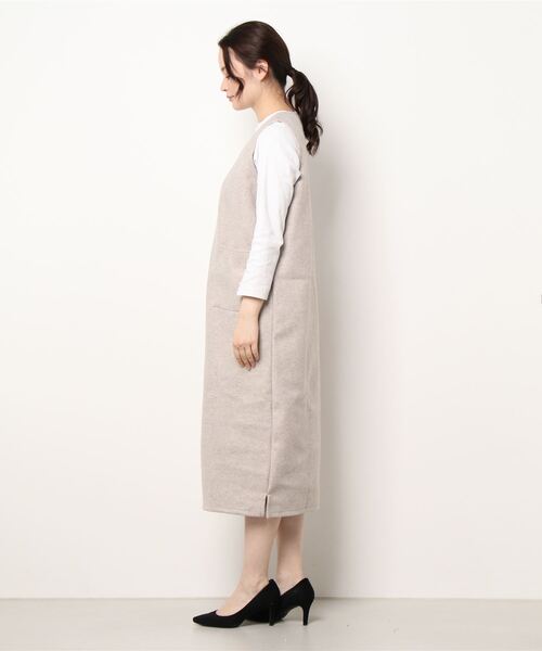 「Cinderella」 ノースリーブワンピース MEDIUM ブラック レディース_画像2