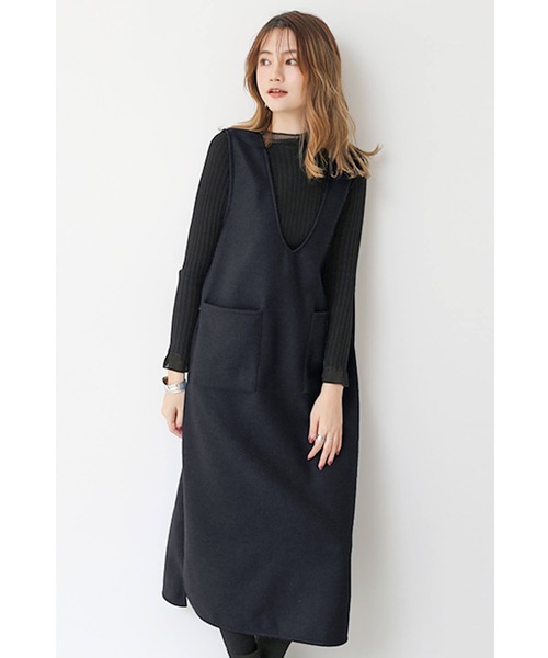 「Cinderella」 ノースリーブワンピース MEDIUM ブラック レディース_画像5