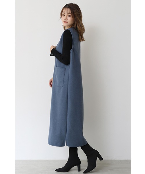 「Cinderella」 ノースリーブワンピース MEDIUM ブラック レディース_画像6