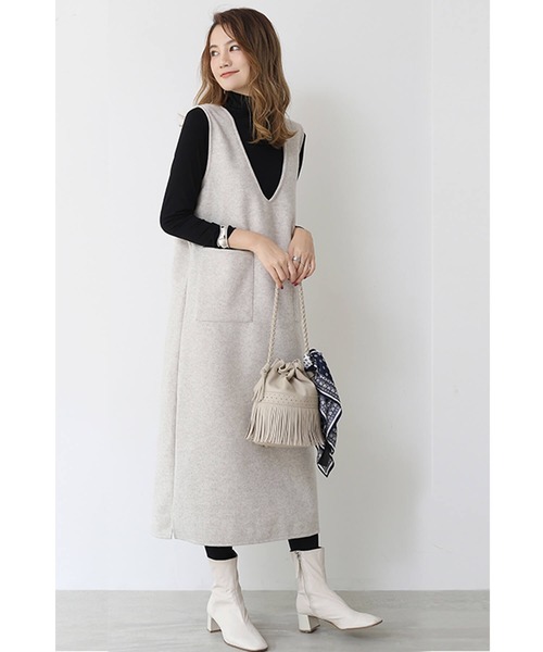 「Cinderella」 ノースリーブワンピース MEDIUM ブラック レディース_画像9