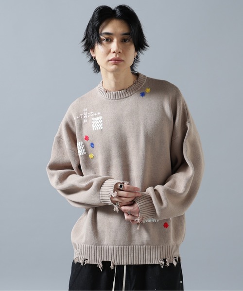 新品　ダンケシェーン　ニット　M DankeSchon/ダンケシェーン/HAND STITCH KNIT CARDIGAN | L.H.P