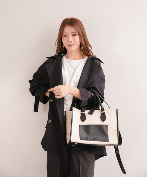 APRILY トートバッグ 3way APRILYキャンバストートバッグ M レディース