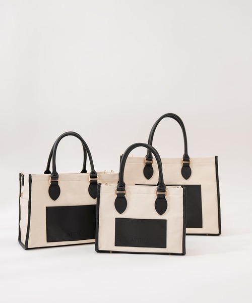 APRILY トートバッグ 3way APRILYキャンバストートバッグ M レディース