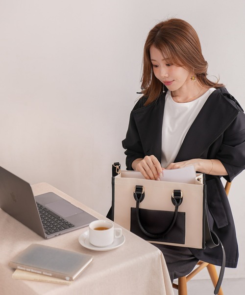 APRILY トートバッグ 3way APRILYキャンバストートバッグ M レディース