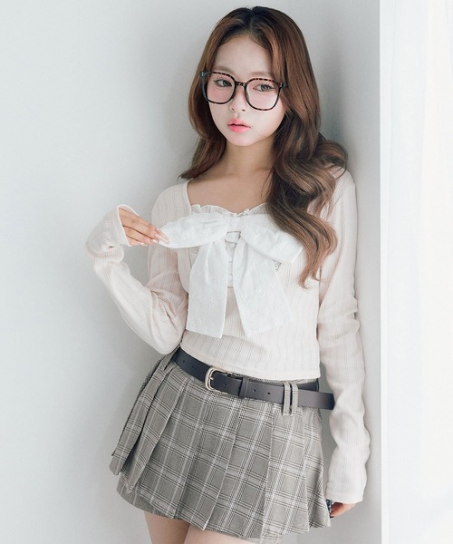 OLIVE des OLIVE（オリーブデオリーブ） tシャツ Bloom Ribbon TOPS