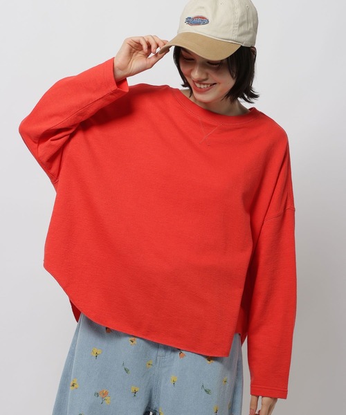 niko and…（ニコアンド） tシャツ ミニパイルラウンドプルオーバー