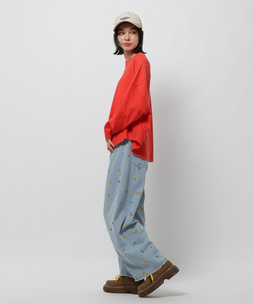 niko and…(ニコアンド) tシャツ ミニパイルラウンドプルオーバー niko and…(ニコアンド) tシャツ ミニパイルラウンドプルオーバー