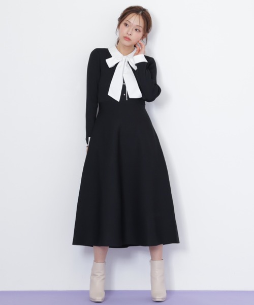 JILLSTUART ニットワンピース ラメツイード配色ニットワンピース | JILL by JILL STUART（ジル バイ