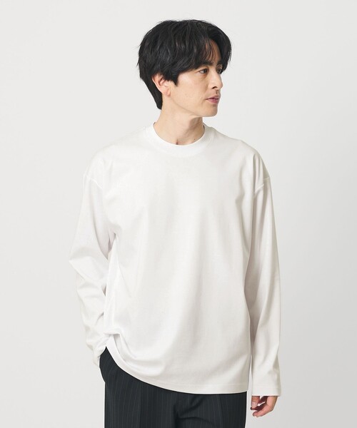 BEAUTY＆YOUTH UNITED ARROWS tシャツ プラチナ ポンチ クルーネック