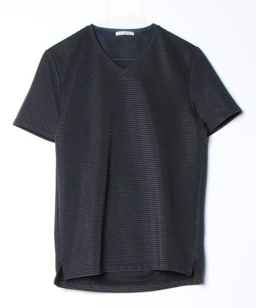 「MONSIEUR NICOLE」 半袖Tシャツ MEDIUM ブラック メンズ_画像2