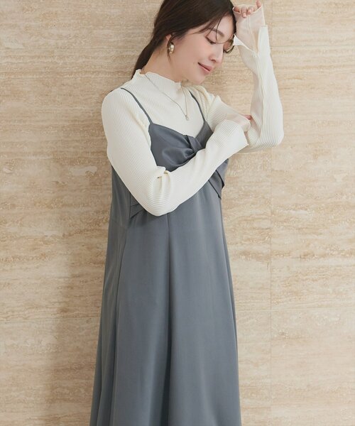 natural couture tシャツ 袖口シアープリーツTOPS レディース