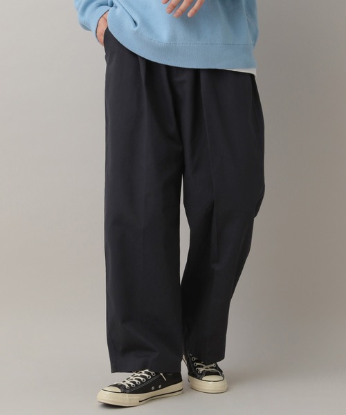 ttt_msw チノスラックス　チノパン　ネイビー AOYAMA 【洋服の青山】オールシーズン ネイビー系 ワークスラックス