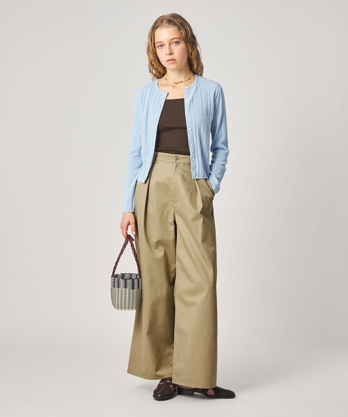 steven alan チノパン ワイドパンツ ドレスチノ 2タック STEVEN ALAN（スティーブンアラン） チノパン 「Steven Alan」タック