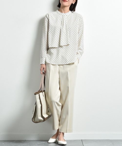 「INTERPLANET」 長袖ブラウス FREE オフホワイト レディース_画像8