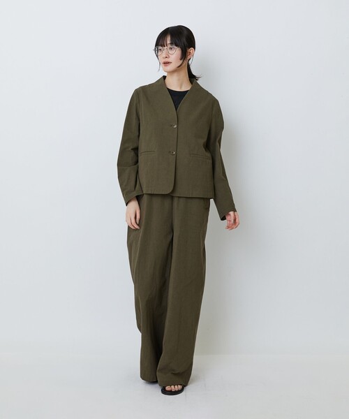 LOISIR ジャケット ノーカラージャケット 「3月ベストセラーブランド内