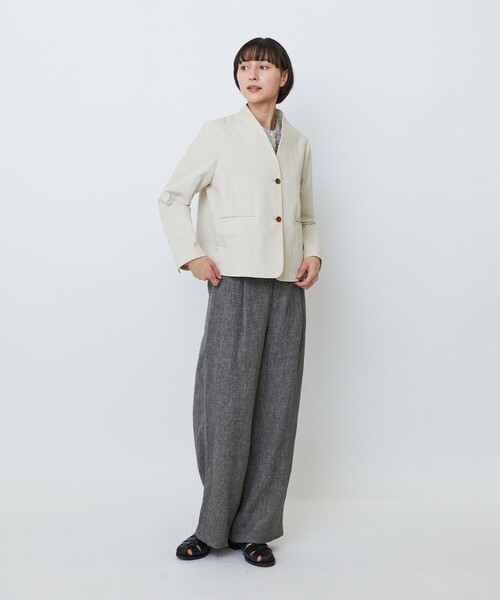LOISIR ジャケット ノーカラージャケット 「3月ベストセラーブランド内
