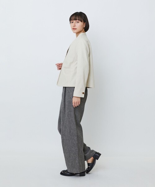 LOISIR ジャケット ノーカラージャケット 「3月ベストセラーブランド内