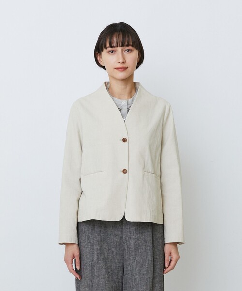 LOISIR ジャケット ノーカラージャケット 「3月ベストセラーブランド内