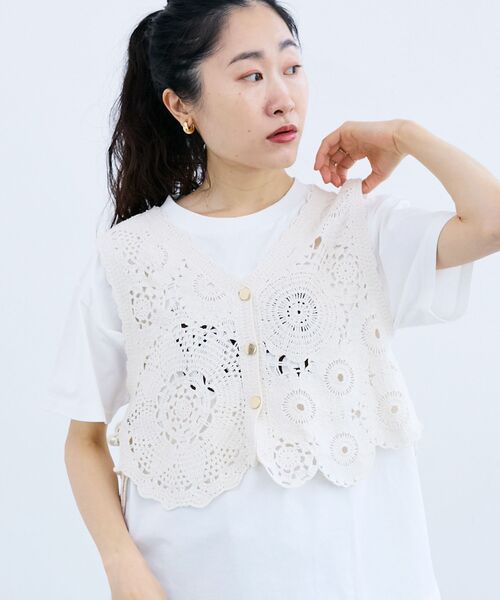 le.coeur blanc（ルクールブラン） ベスト ジレ TORRAZZO DONNA