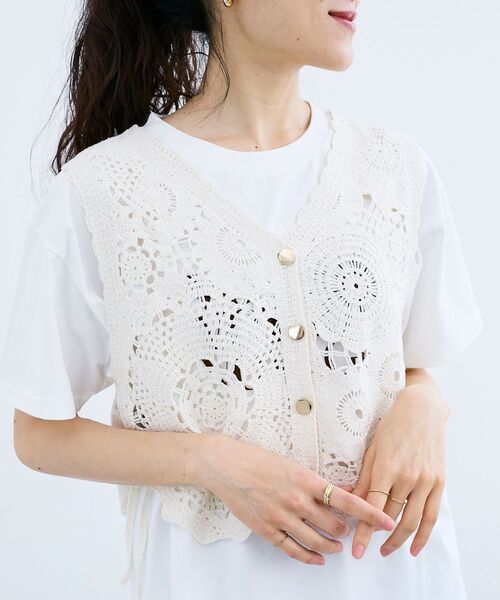 le.coeur blanc（ルクールブラン） ベスト ジレ TORRAZZO DONNA