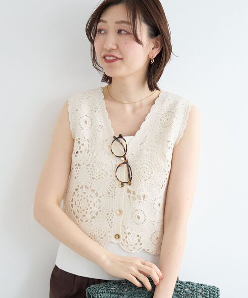 le.coeur blanc（ルクールブラン） ベスト ジレ TORRAZZO DONNA