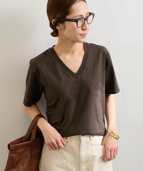 FRAMeWORK（フレームワーク） tシャツ 「追加」LOEFF/ロエフ 別注 V