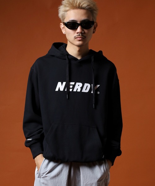 「NERDY」 プルオーバーパーカー M ライトパープル メンズ_画像2