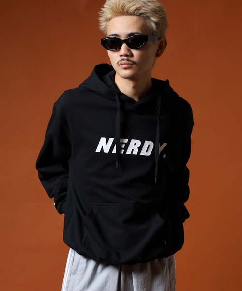 「NERDY」 プルオーバーパーカー M ライトパープル メンズ_画像5