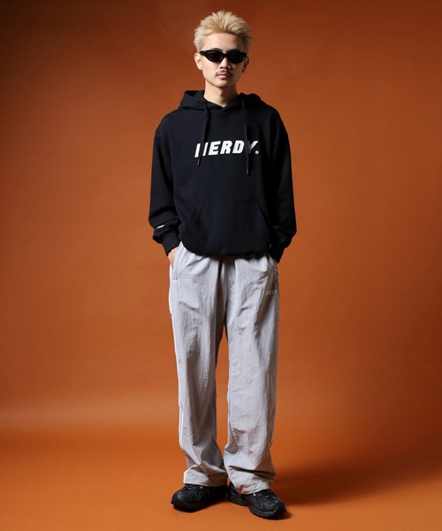 「NERDY」 プルオーバーパーカー M ライトパープル メンズ_画像7