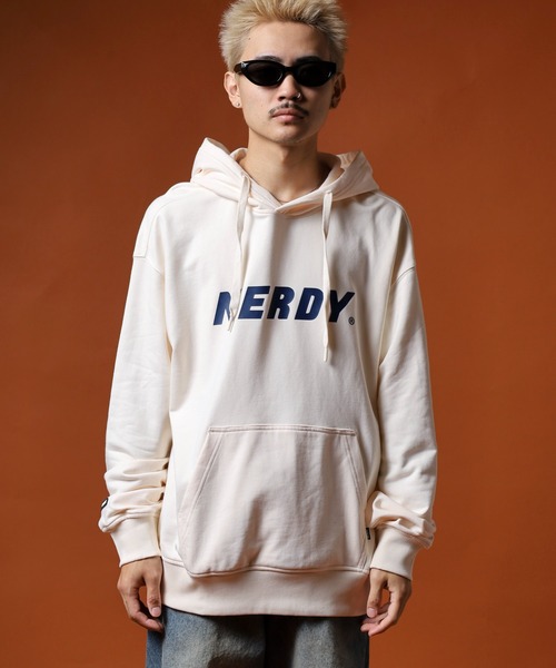 「NERDY」 プルオーバーパーカー M ライトパープル メンズ_画像8