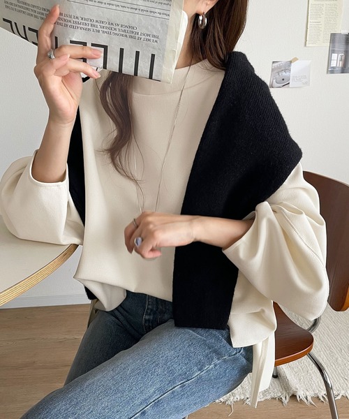 「classicalelf」 長袖カットソー X-LARGE アイボリー レディース_画像3