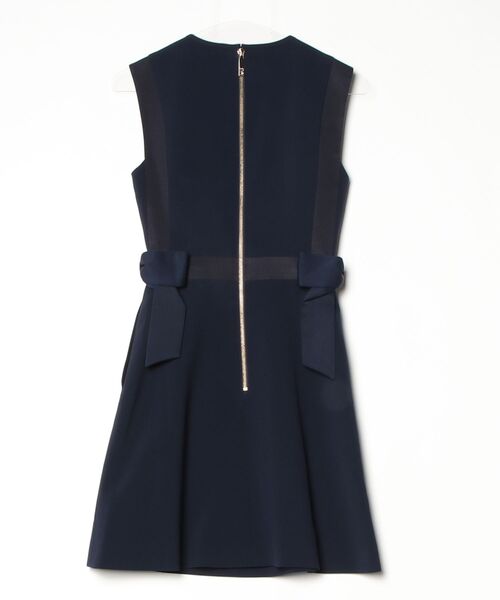 「Ted Baker」 ノースリーブワンピース 0 ネイビー レディース_画像2
