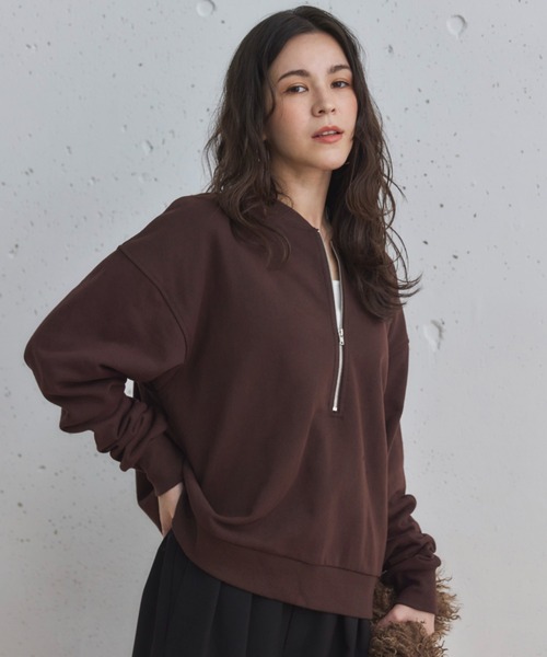 「DOUX ARCHIVES」 スウェットカットソー 38 ブラウン レディース_画像5