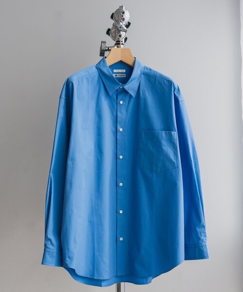 「THOMAS MASON」 7分袖シャツ SMALL ライトブルー メンズ_画像9