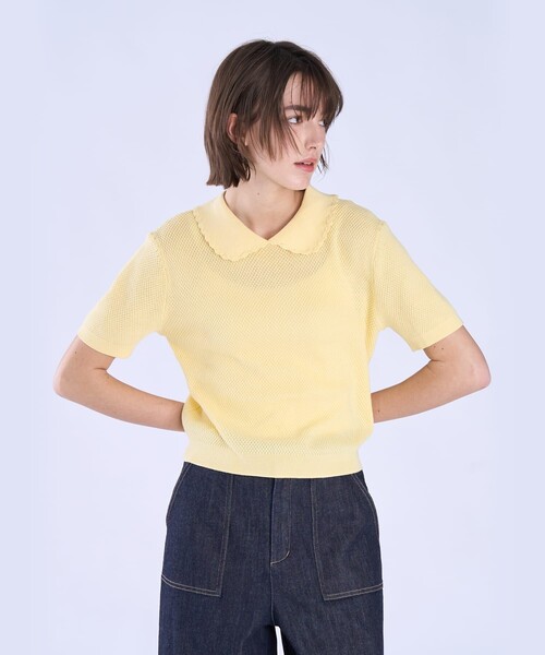 90s agnès b. フランス製 半袖ニットアニエスベー ヴィンテージ 90s