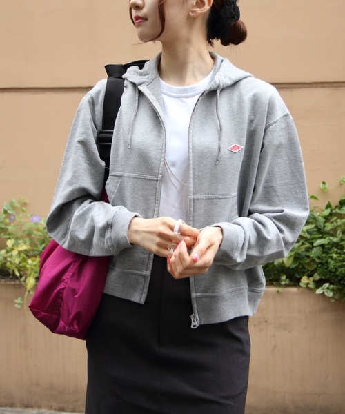 Danton（ダントン） ジップアップパーカー 38 トップグレー レディース
