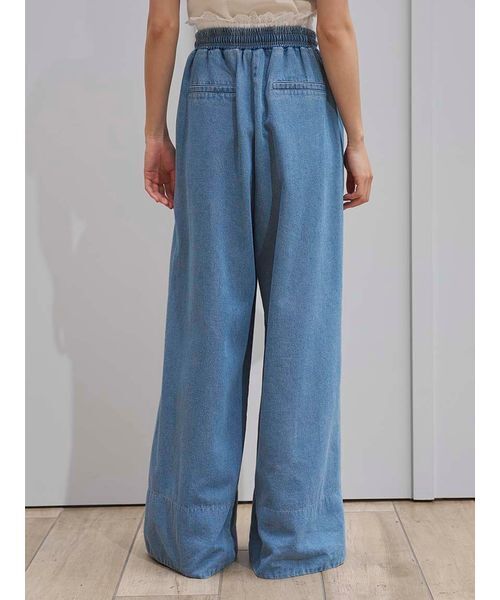 パンツ バリエウエストレイヤードパンツ レディースの画像