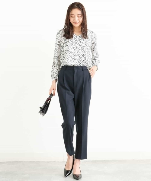 「MK MICHEL KLEIN」 長袖ブラウス 38 ホワイト レディース_画像6