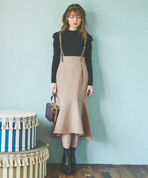 「NOELA」 タイトスカート M ベージュ レディース_画像2