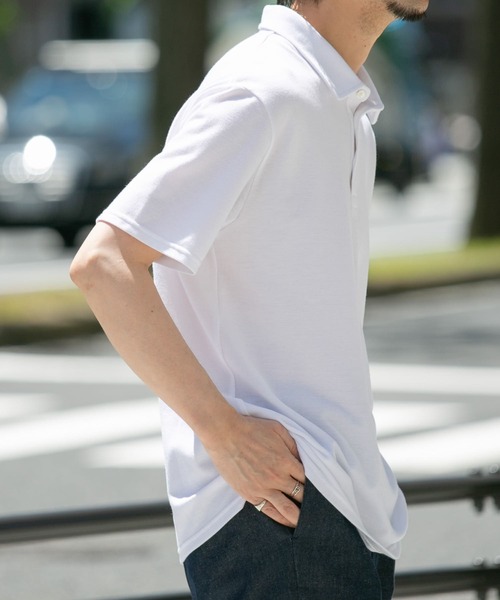 「URBAN RESEARCH ROSSO MEN」 半袖ポロシャツ MEDIUM ネイビー メンズ_画像5