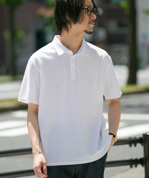「URBAN RESEARCH ROSSO MEN」 半袖ポロシャツ MEDIUM ネイビー メンズ_画像8