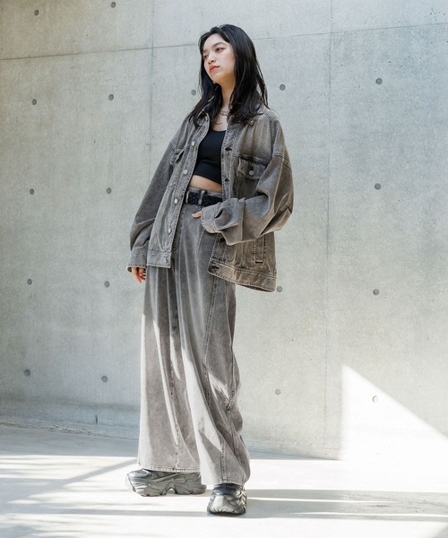 「PAGEBOY」 デニムパンツ SMALL ブルー レディース_画像2