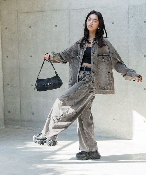 「PAGEBOY」 デニムパンツ SMALL ブルー レディース_画像3